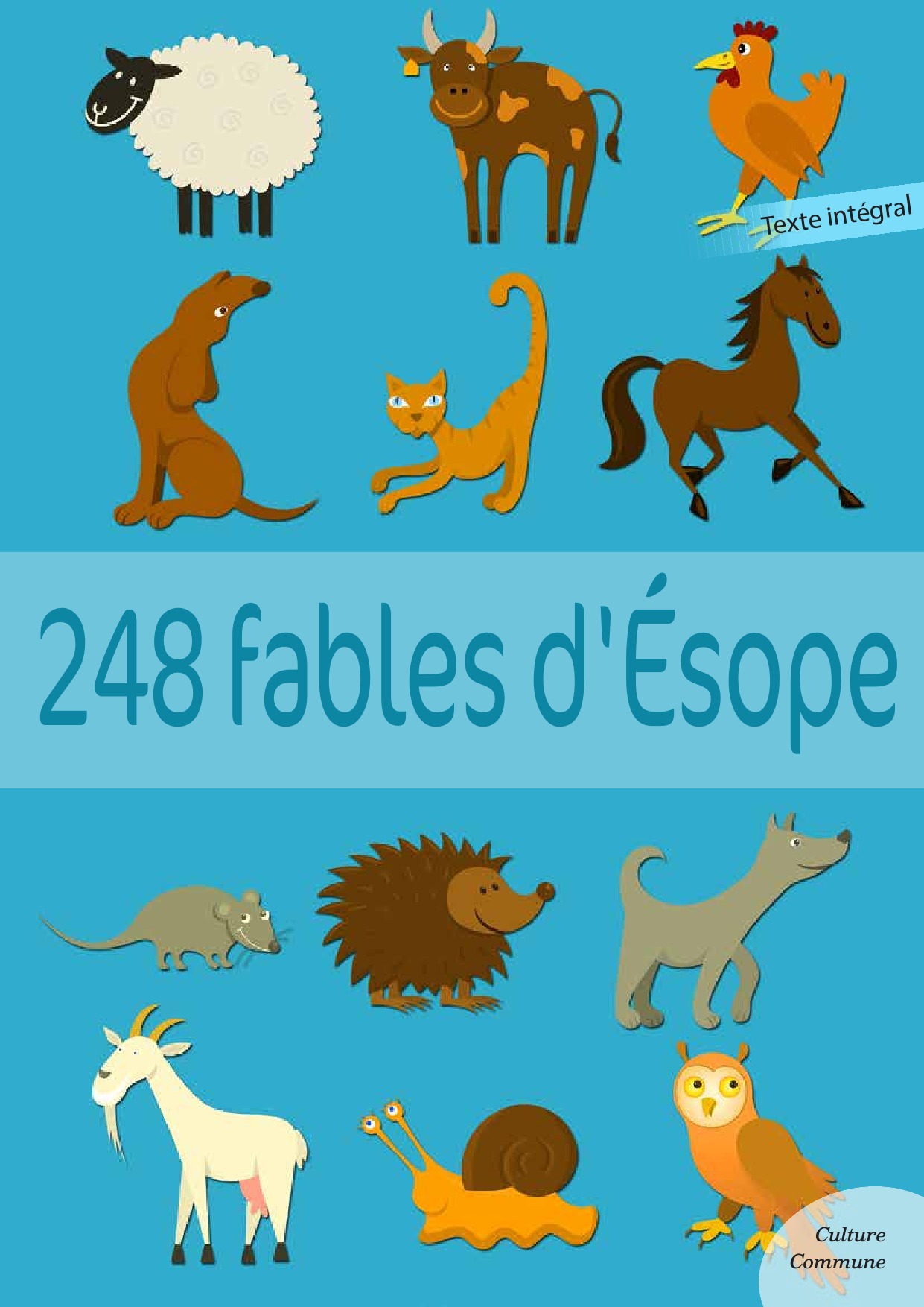 ebook cover of 248 fables, by Esope