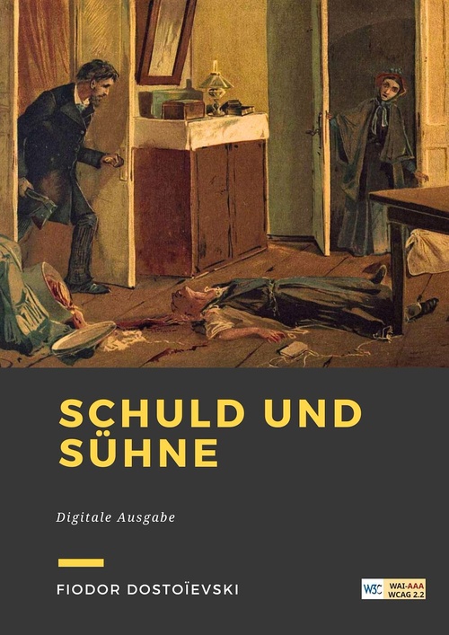 Couverture ebook de Schuld und Sühne, de Fjodor Dostojewski