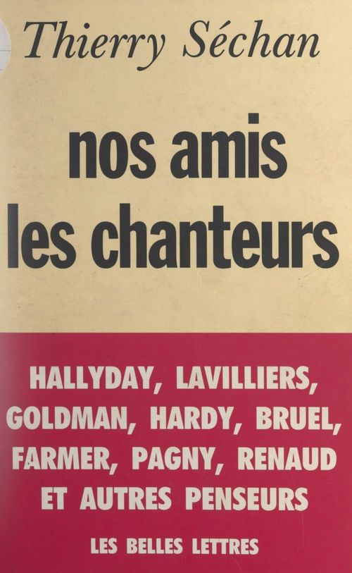 ebook cover of Nos amis les chanteurs, by Thierry Sechan
