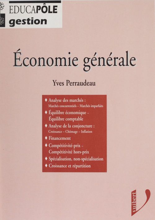ebook cover of Économie générale, by Perraudeau