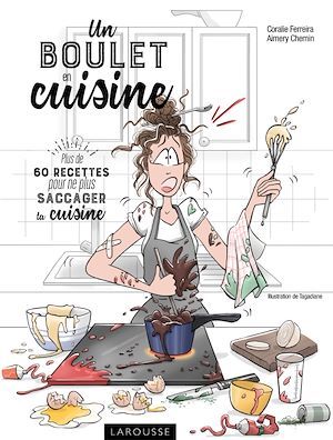 Couverture ebook de Un boulet en cuisine, de Coralie Ferreira