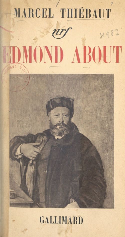 Couverture ebook de Edmond About, de Marcel Thiebaut
