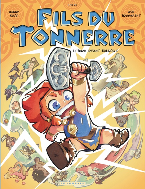 Couverture ebook de Fils du tonnerre  - Tome 1 - Thor, enfant terrible, de Kid Toussaint