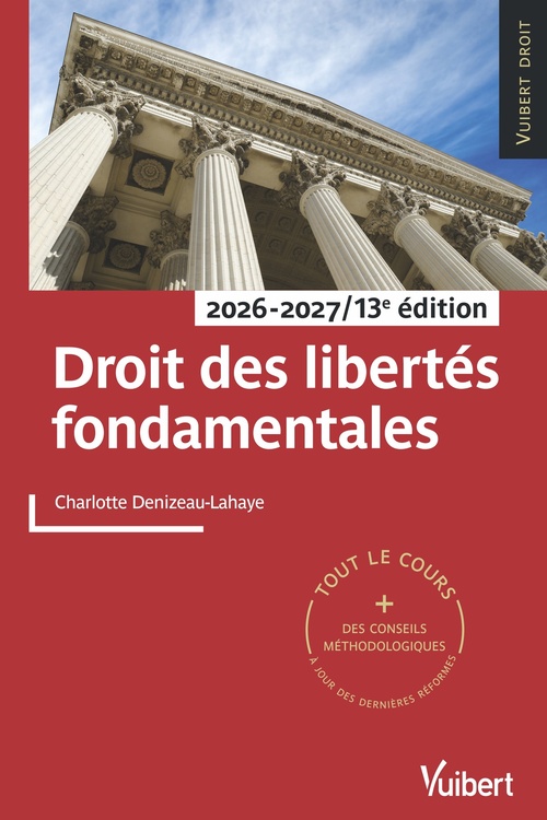 Couverture ebook de Droit des libertés fondamentales 2026/2027, de Charlotte Denizeau-Lahaye