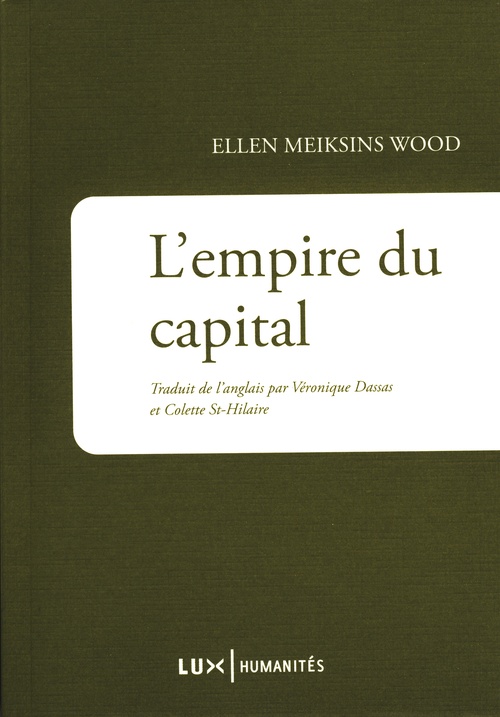 Couverture ebook de L'Empire du capital, de Ellen Meiksins wood
