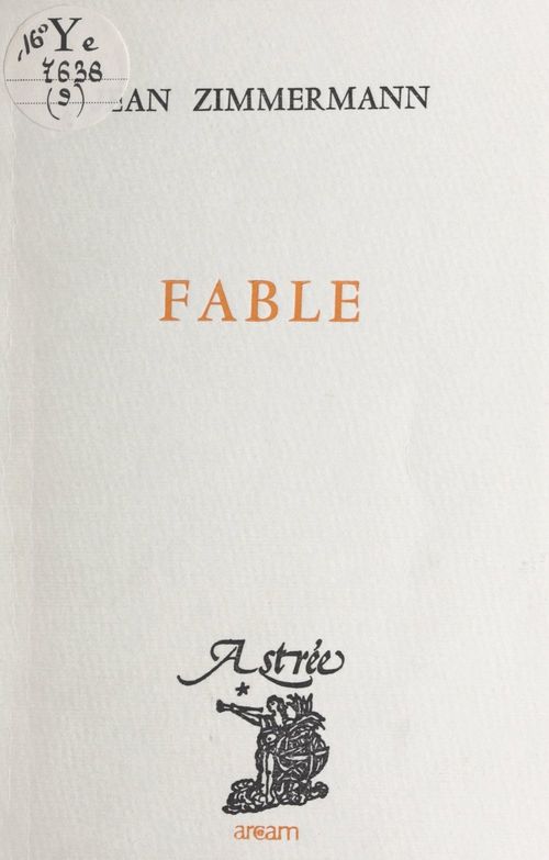 ebook cover of Fable, by Jean Zimmermann