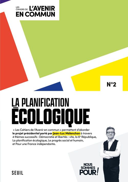 Couverture ebook de La planification écologique, de Jean-Luc Mélenchon