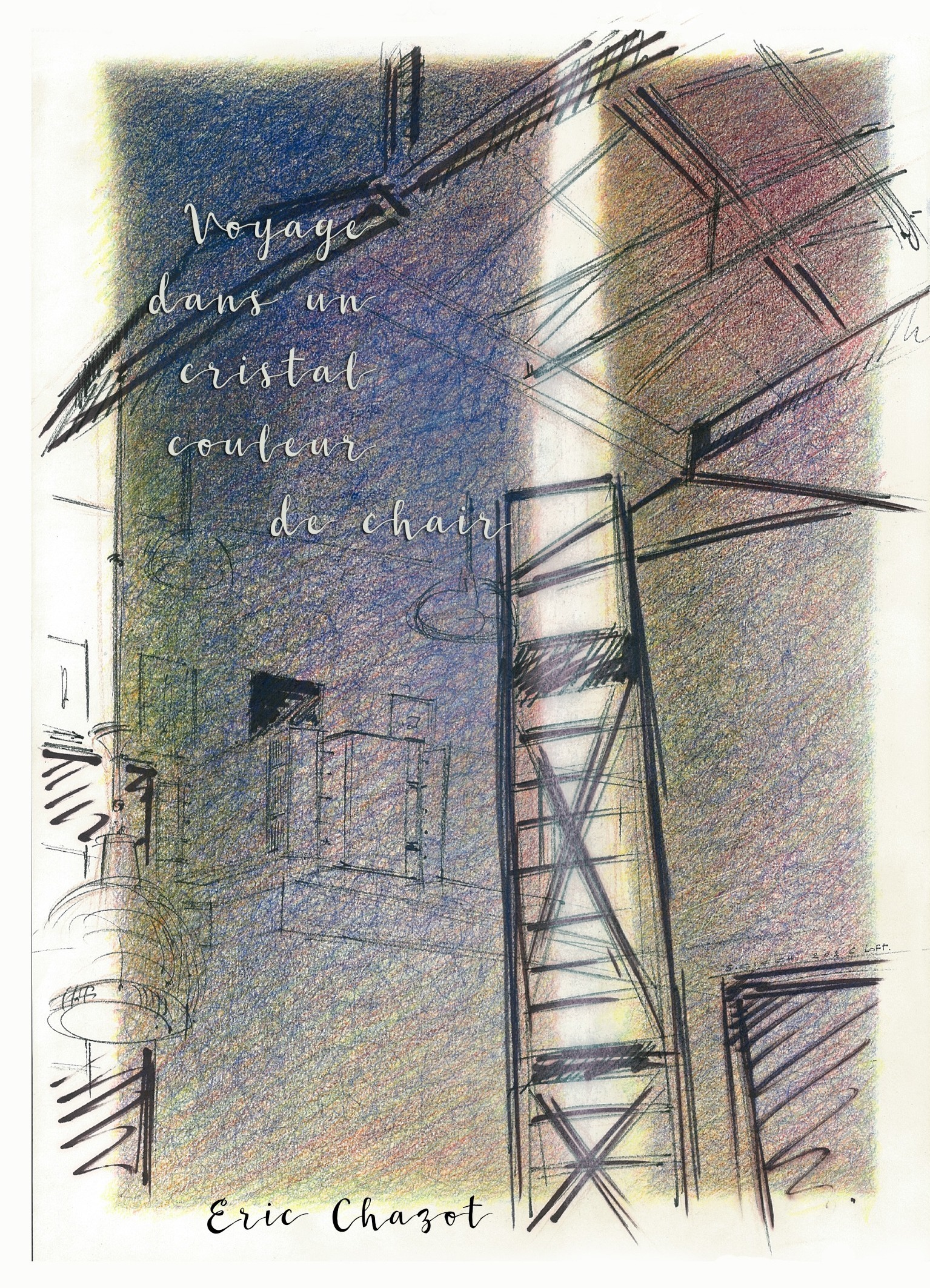Couverture ebook de Voyage dans un cristal couleur de chair, de Chazot Eric