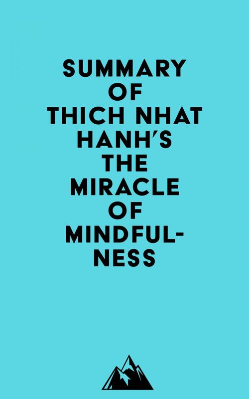 Couverture ebook de Summary of Thich Nhat Hanh's The Miracle of Mindfulness, de Everest Media