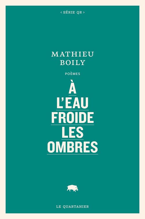 Couverture ebook de À l'eau froide les ombres, de Mathieu Boily