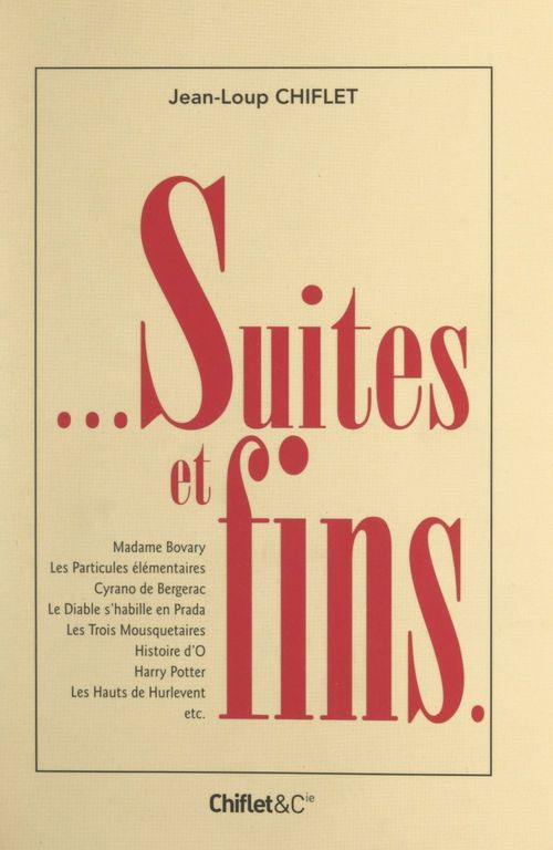 Couverture ebook de Suites et fins..., de Jean-Loup Chiflet