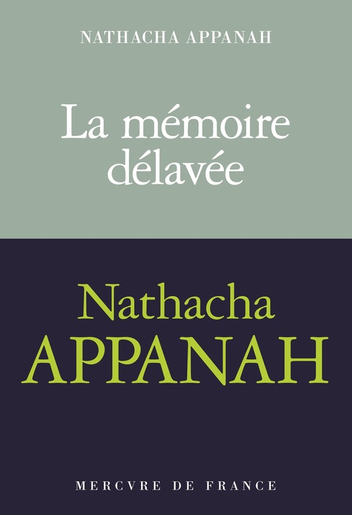 ebook cover of La mémoire délavée, by Nathacha Appanah