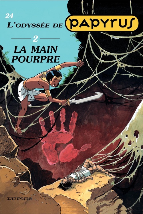 Couverture ebook de Papyrus - Tome 24 - La main pourpre - L'Odyssée de Papyrus II, de Lucien De gieter