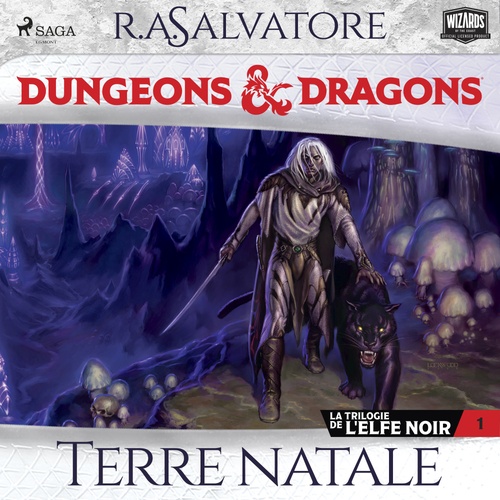 audiobook cover of La Trilogie de l'Elfe noir - tome 1 - Terre natale, by R.A. Salvatore
