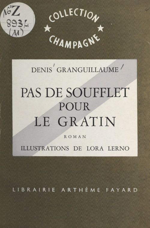 ebook cover of Pas de soufflet pour le gratin, by Denis Granguillaume