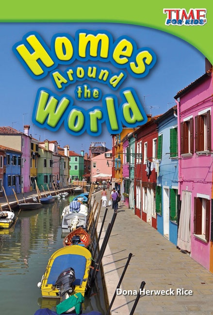 Couverture ebook de Homes Around the World, de Dona Herweck Rice