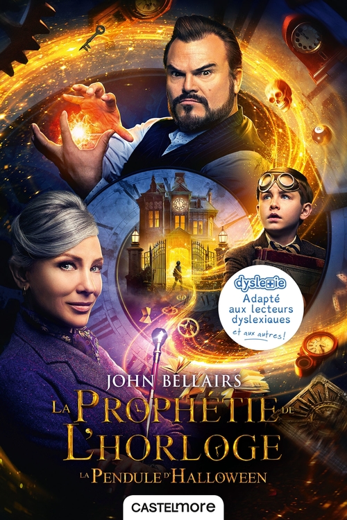 Couverture ebook de Les Aventures de Lewis Barnavelt, T1 : La Prophétie de l'horloge (version dyslexique), de John Bellairs, Nikou Tridon