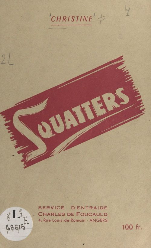 Couverture ebook de Squatters, de Christine