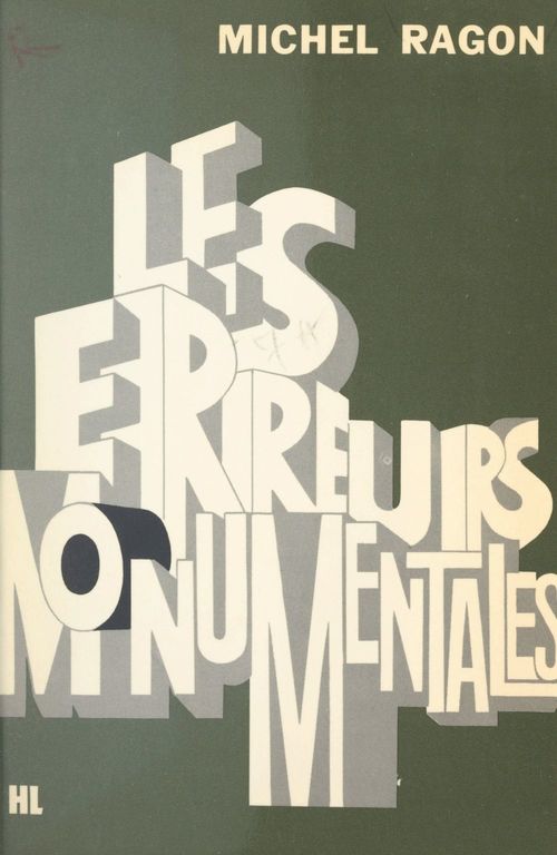 ebook cover of Les erreurs monumentales, by Michel Ragon