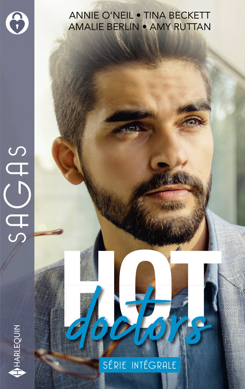ebook cover of Hot Doctors, by Tina Beckett, Amalie Berlin, Annie O'Neil, Amy Ruttan