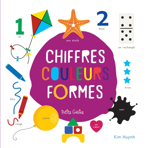 Couverture ebook de Chiffres, couleurs et formes, de Kim Huynh