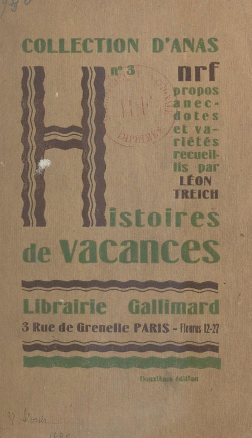 Couverture ebook de Histoires de vacances, de Leon Treich