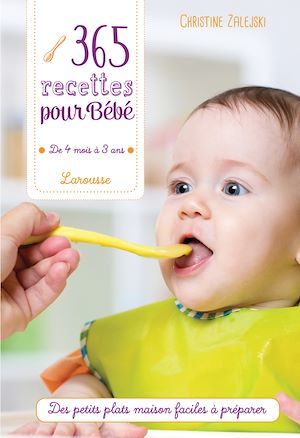 Couverture ebook de 365 recettes pour bébé, de Christine ZALESKI-COLIGNON