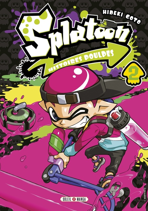 Couverture ebook de Splatoon Histoires Poulpes T02, de Nintendo, Hideki Goto
