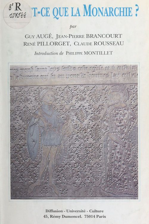 Couverture ebook de Qu'est-ce que la monarchie ?, de Philippe Montillet