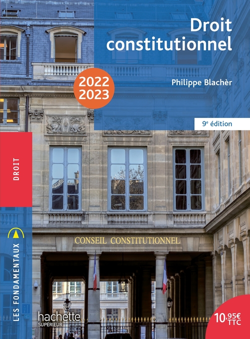 Couverture ebook de Fondamentaux  - Droit constitutionnel 2022-2023 - Ebook epub, de Philippe Blachèr