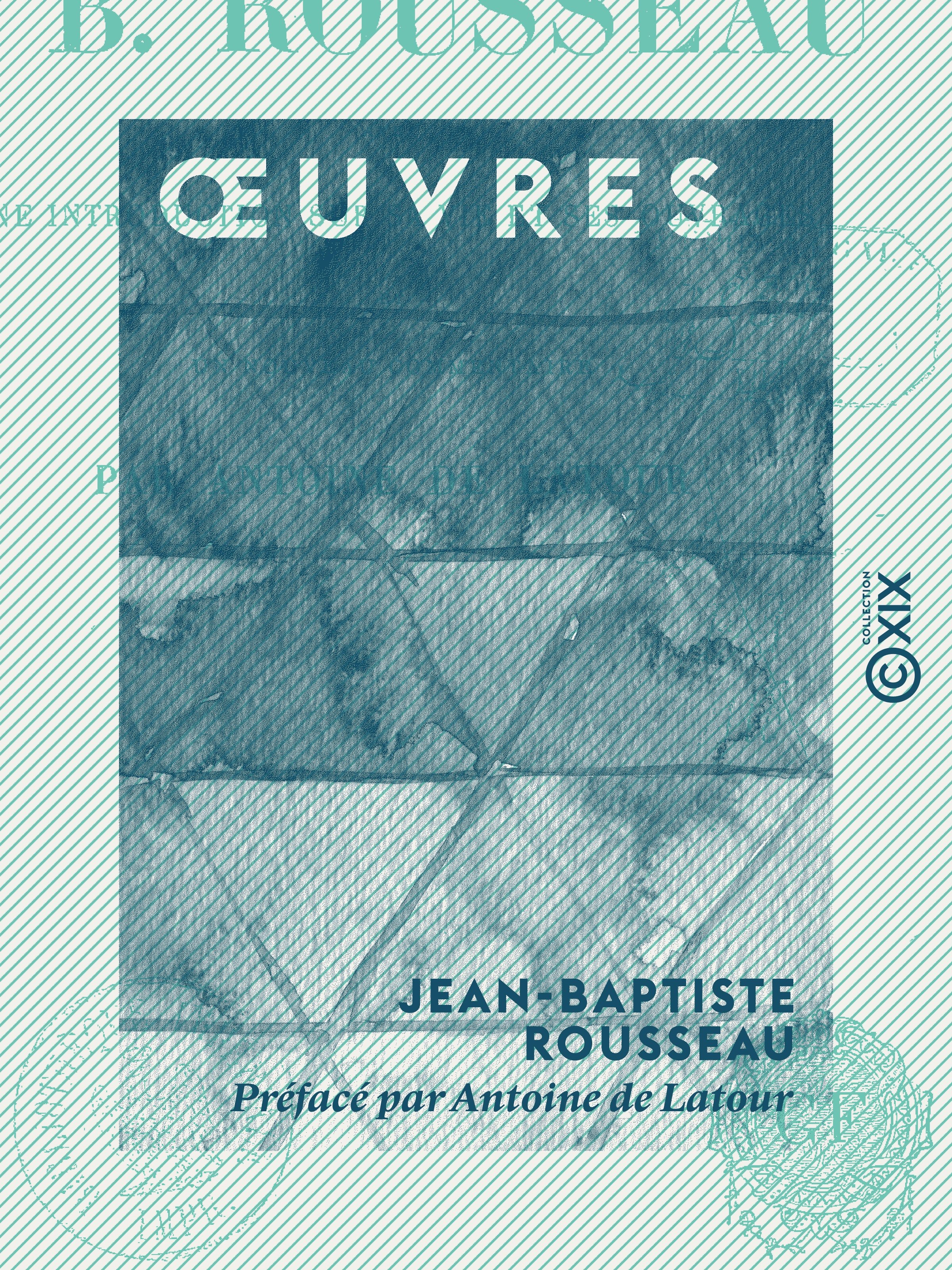 Couverture ebook de OEuvres - Odes, cantates, épigrammes, poésie diverses, de Jean-Baptiste Rousseau