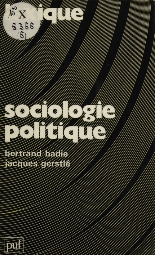 Couverture ebook de Sociologie politique, de Bertrand Badie