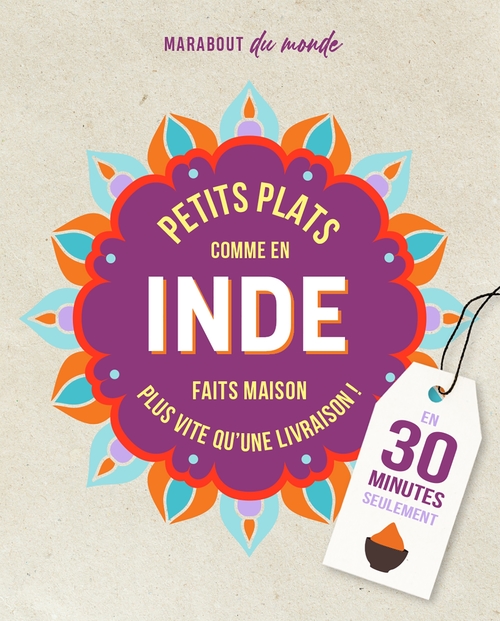Couverture ebook de Petits plats comme en Inde, de Collectif