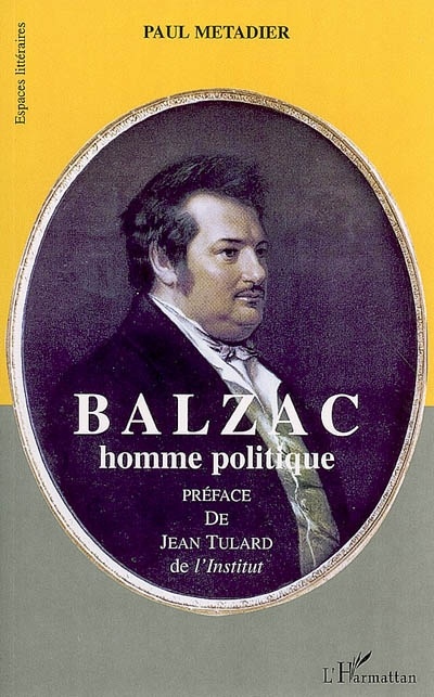 Couverture ebook de Balzac, homme politique, de Paul Métadier