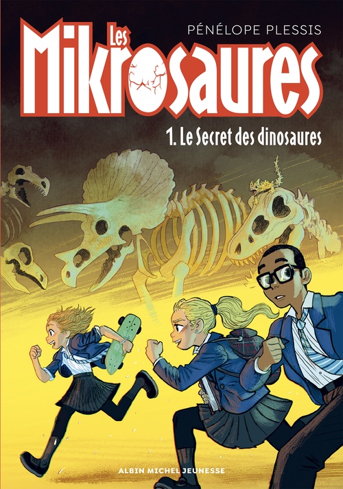Couverture ebook de Les Mikrosaures - tome 1 - Le Secret des dinosaures, de Pénélope Plessis