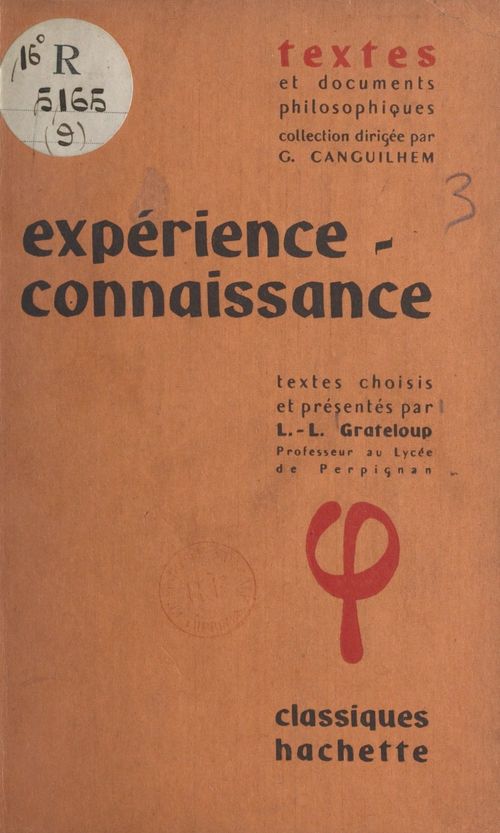 Couverture ebook de Expérience-connaissance, de Leon-Louis Grateloup