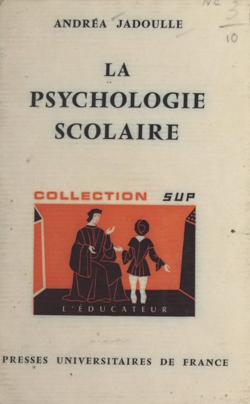 ebook cover of La psychologie scolaire, by Andrea Jadoulle