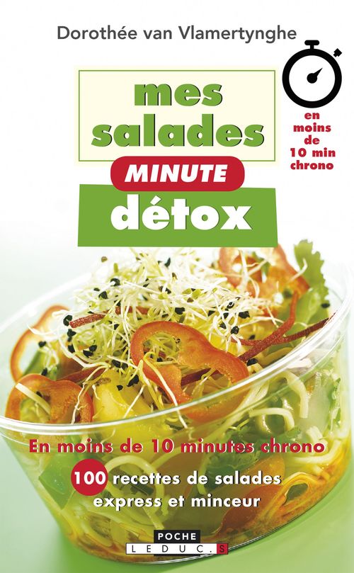 Couverture ebook de Mes salades minute détox, de Dorothée Van Vlamertynghe