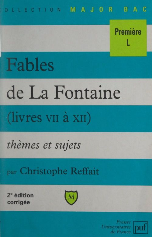Couverture ebook de Fables de La Fontaine, de Christophe Reffait