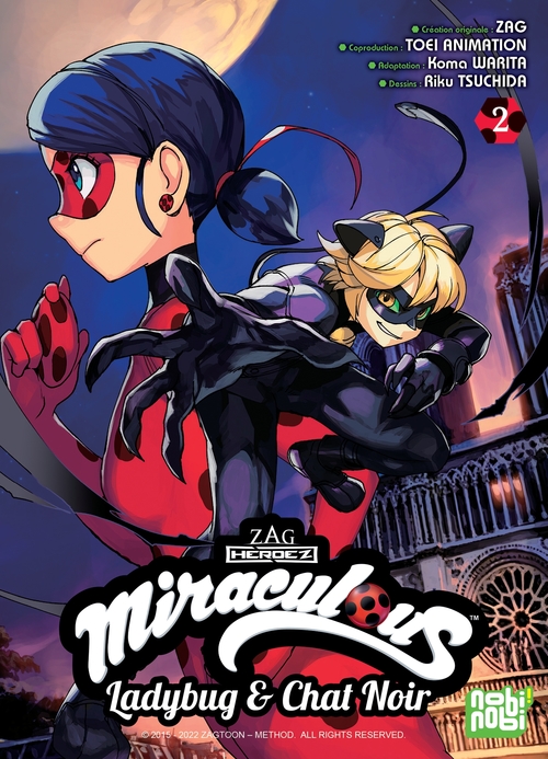Couverture ebook de Miraculous T02, de Riku Tsuchida