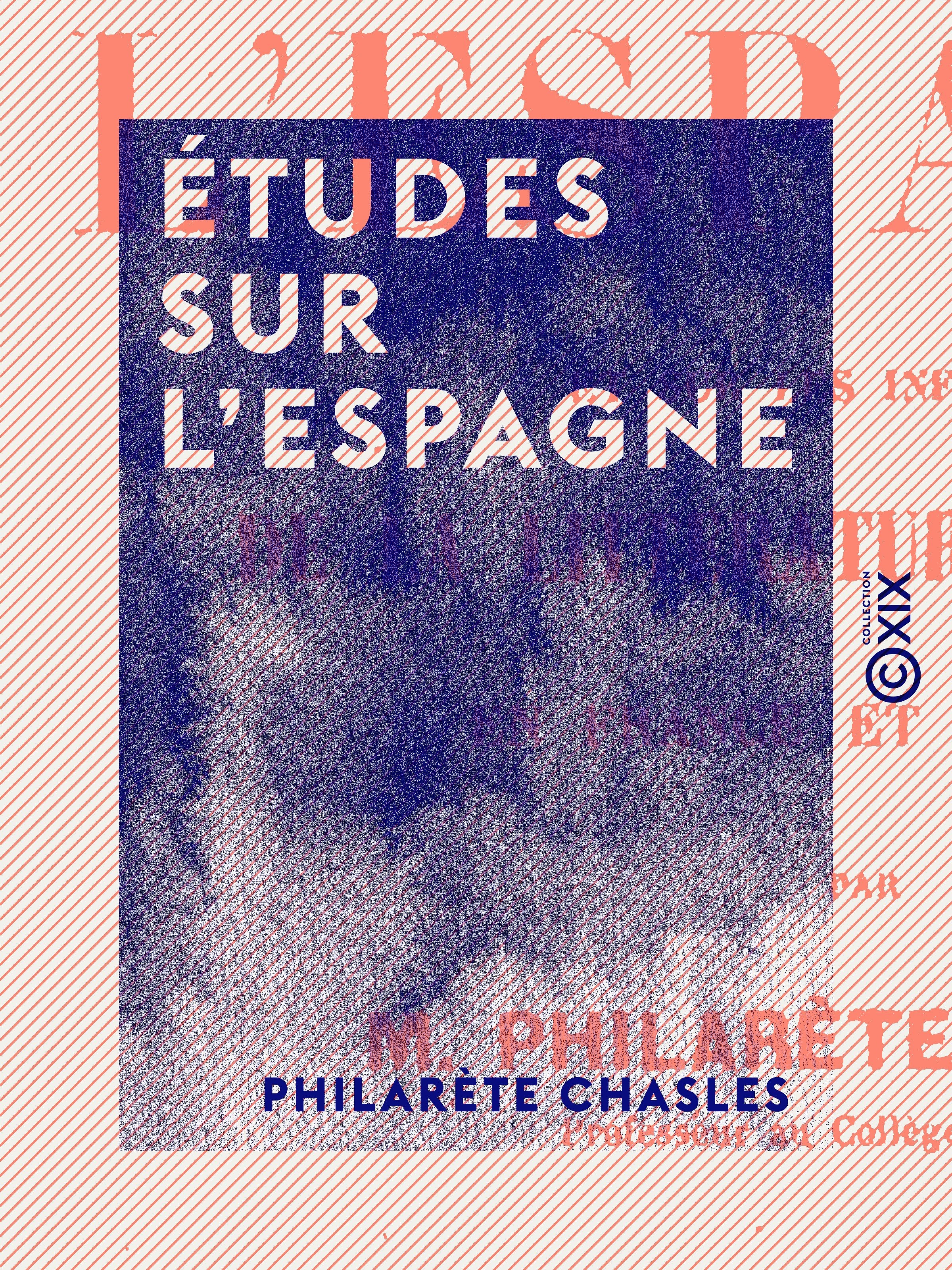 Couverture ebook de Études sur l'Espagne, de Philarete Chasles