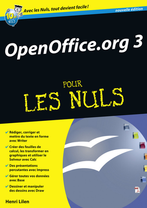 ebook cover of Openoffice.org 3.x mégapoche pour les nuls, by Henri Lilen
