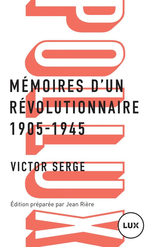 ebook cover of Mémoires d'un révolutionnaire, by Victor Serge
