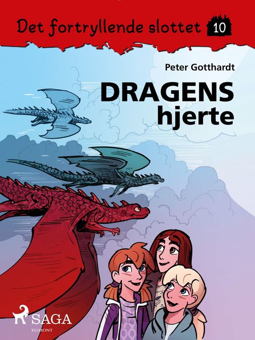 Couverture ebook de Det fortryllende slottet 10 - Dragens hjerte, de Peter Gotthardt