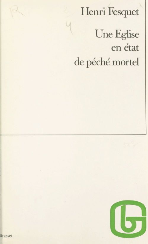 Couverture ebook de Une Église en état de péché mortel, de Henri Fesquet