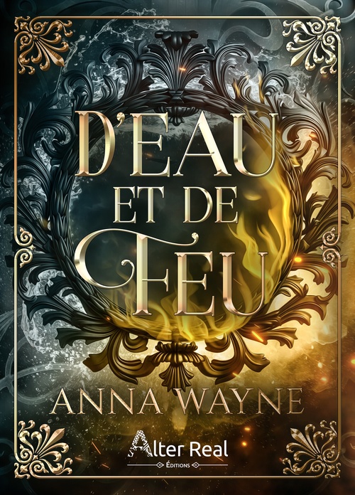 ebook cover of D'eau et de feu, by Anna Wayne