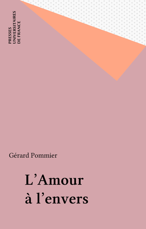 Couverture ebook de L'Amour à l'envers, de Gérard Pommier
