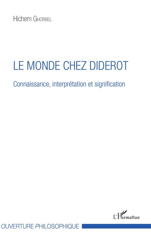 ebook cover of Le monde chez Diderot, by Hichem Ghorbel