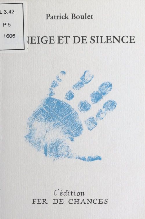 ebook cover of De neige et de silence, by Patrick Boulet