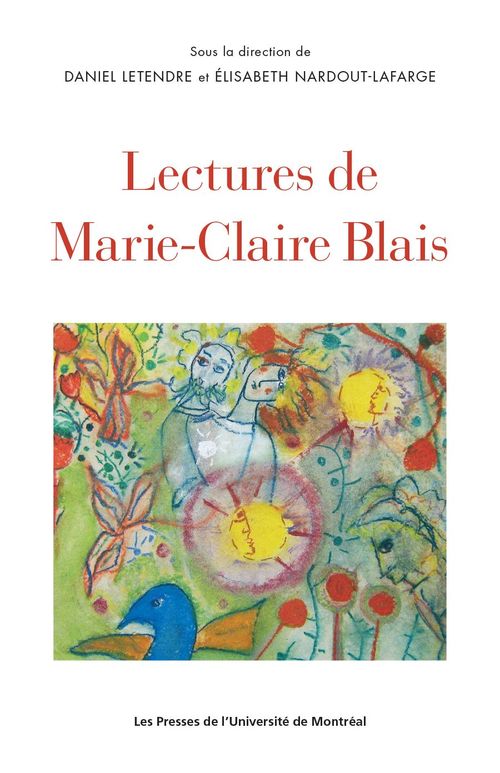 Couverture ebook de Lectures de Marie-Claire Blais, de Letendre